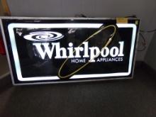 Rectangular ''Whirlpool'' Lighted Sign 6' X 3'' (Main Entrance)