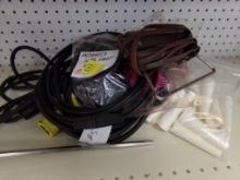 Group of Misc Wires, Cords, Ceramic Insulators, Etc (Main Entrance, Wall Sh