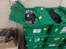 (4) Green Totes w/Peg Board Hooks (See Photo) (Row 23)