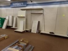 (7) Sections Lozier Store Displays, Single Sided, 48'' Includes Attached Sh