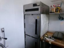 Delfield 2-Door Refrigerator Stainless Commercial 26'' Wide, 80'' Tall, 33'