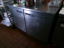 Delfield Stainless Commercial 2-Door Cooler, 48''x28'' Work Surface