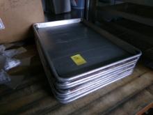 (9) Half-Sheet Pans, Used But Good Shape