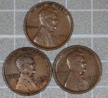 1909 VDB, 1911S, 1912S, 1916, 1922D, 1923S & 1924D Lincoln cents (7 pieces total).