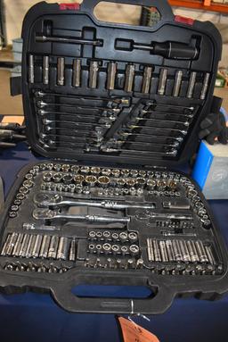 HUSKY 185 PIECE SOCKET SET, 1/4", 3/8" AND 1/2" DRIVE,