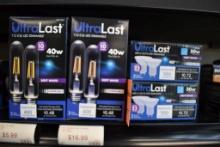 (4) ULTRA LAST TWO PACKS OF DIMMABLE BULBS