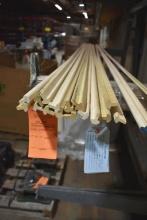 ASSORTED LENGTHS OF WOOD STRINGERS (MOLDING) UP TO 12' LONG