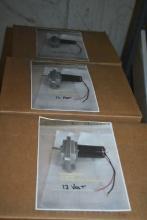 (3) NEW GEAR BOXES AND MOTORS, 25:1 RATIO, 1/2"