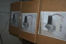 (3) NEW GEAR BOXES AND MOTORS, 25:1 RATIO, 1/2"