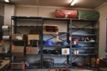 (3) METAL SHELVING UNITS - NO CONTENTS, 4'W x 18"D x