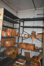 (2) GRAY METAL SHELVING UNITS - NO CONTENTS, ONE HAS