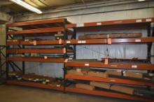 (2) SECTIONS OF PALLET RACKING, EACH 8'W x 3'D x