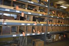 (2) SECTIONS OF PALLET RACKING WITH WOODEN CUBBIES,