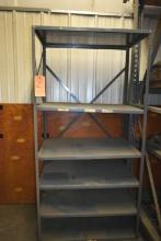 METAL SHELVING UNIT, 3'W x 2'D x 73"H