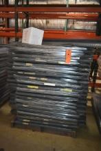 SKID OF UNASSEMBLED METAL SHELVING; (80+)