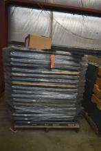 SKID OF UNASSEMBLED METAL SHELVING; (80+)