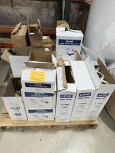 PALLET WITH ULINE WRAPPING ITEMS