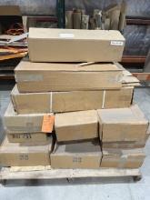 PALLET WITH MISC. BOXES AND BOX TRAYS