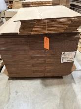 PALLET WITH ULINE BOXES, 17 1/4" x 11 1/4" x 14 1/4"