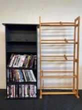 Wood storage rack and movies