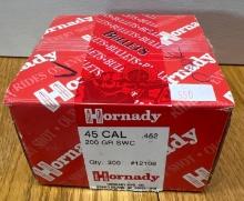 Hornaday 45cal 200 GR SWC appears to be close to a full box of 200