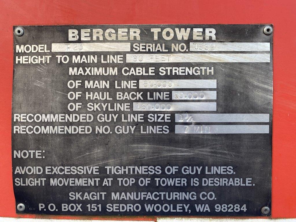 1985 Berger T-23 Yarder