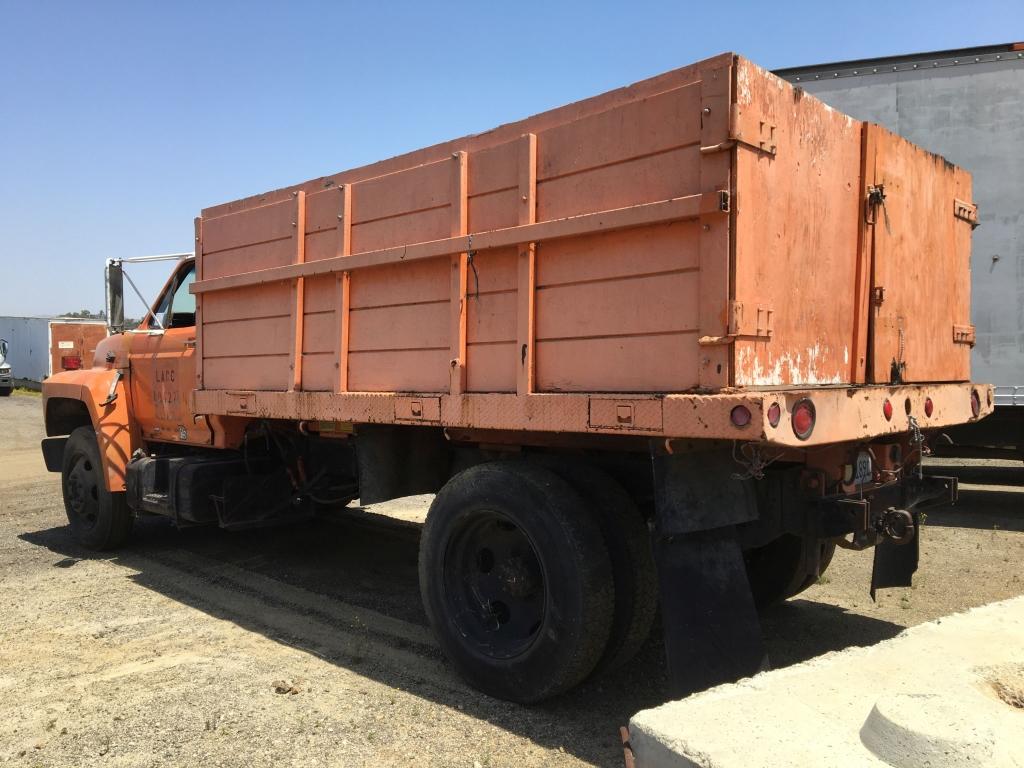 1986 Ford F600 Flatbed Dump Truck,