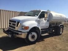 2009 Ford F750 2000 Gallon Water Truck,