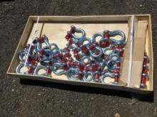 Pallet of Misc Screw Pin Shackles.