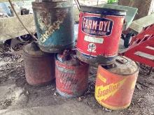 Antique 5 Gallon Cans