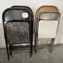 Assorted Folding Metal Chairs