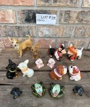 Chihuahua Salt Pepper And Figurines,