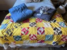 Vintage Quilt And Heating Blankets