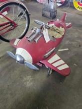 Airplane pedal car