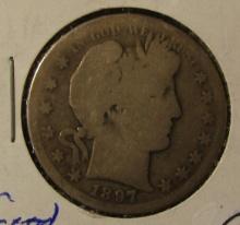 1897-S BARBER HALF DOLLAR GD/AG