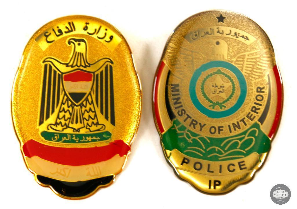 Iraqi Police and Ministry of Defense Badges