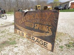 MOOG St. Louis Electrically Heat Treated Tested Springs E & B Garage Sign