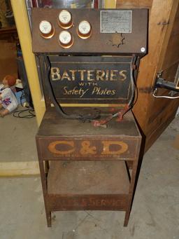 C& D Battery Rack with Charger