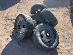 6 RIMS W/USED TIRES