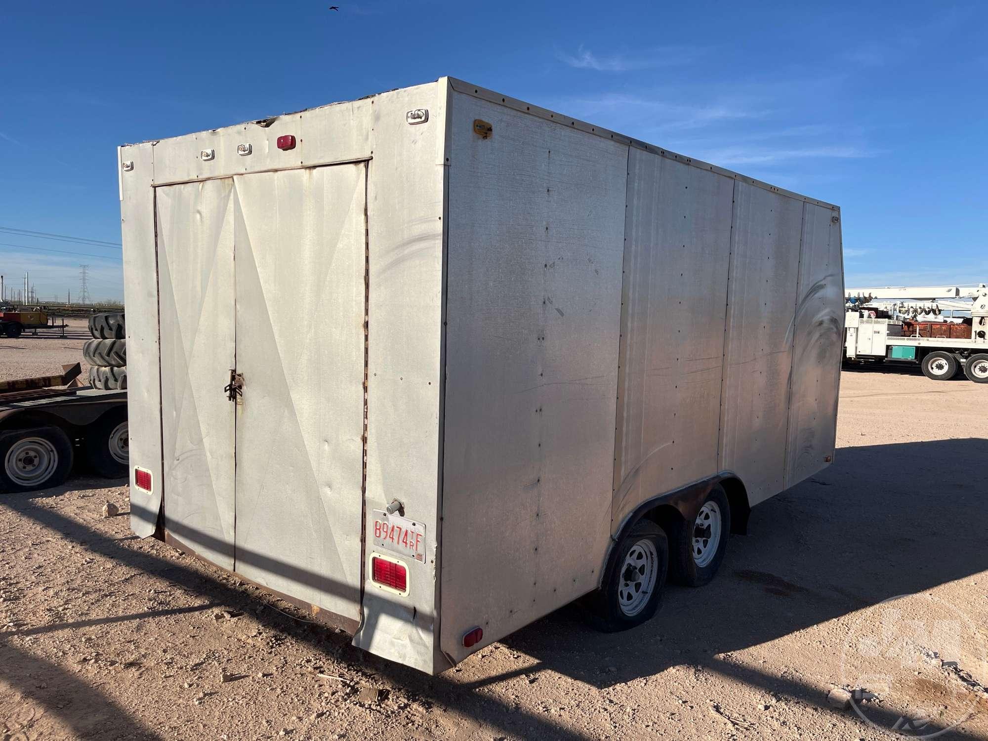 CUSTOMBUILT 16 FT T/A ENCLOSED TRAILER