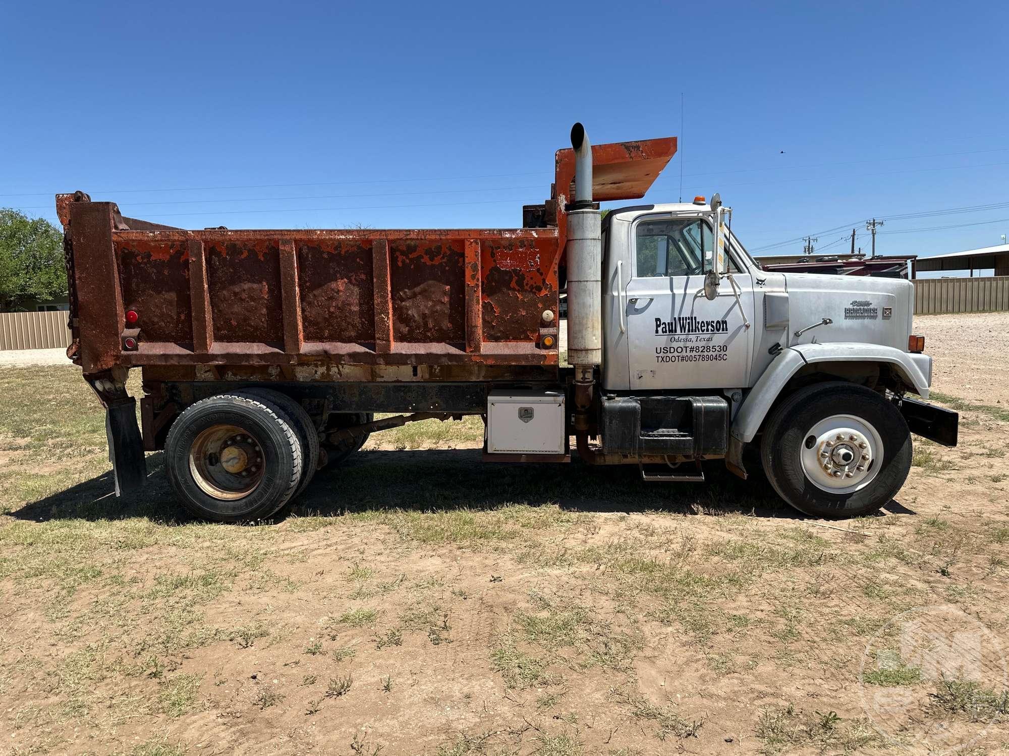 1983 GMC BRIGADIER SINGLE AXLE DUMP TRUCK VIN: 1GDT9C4Z5DV533771