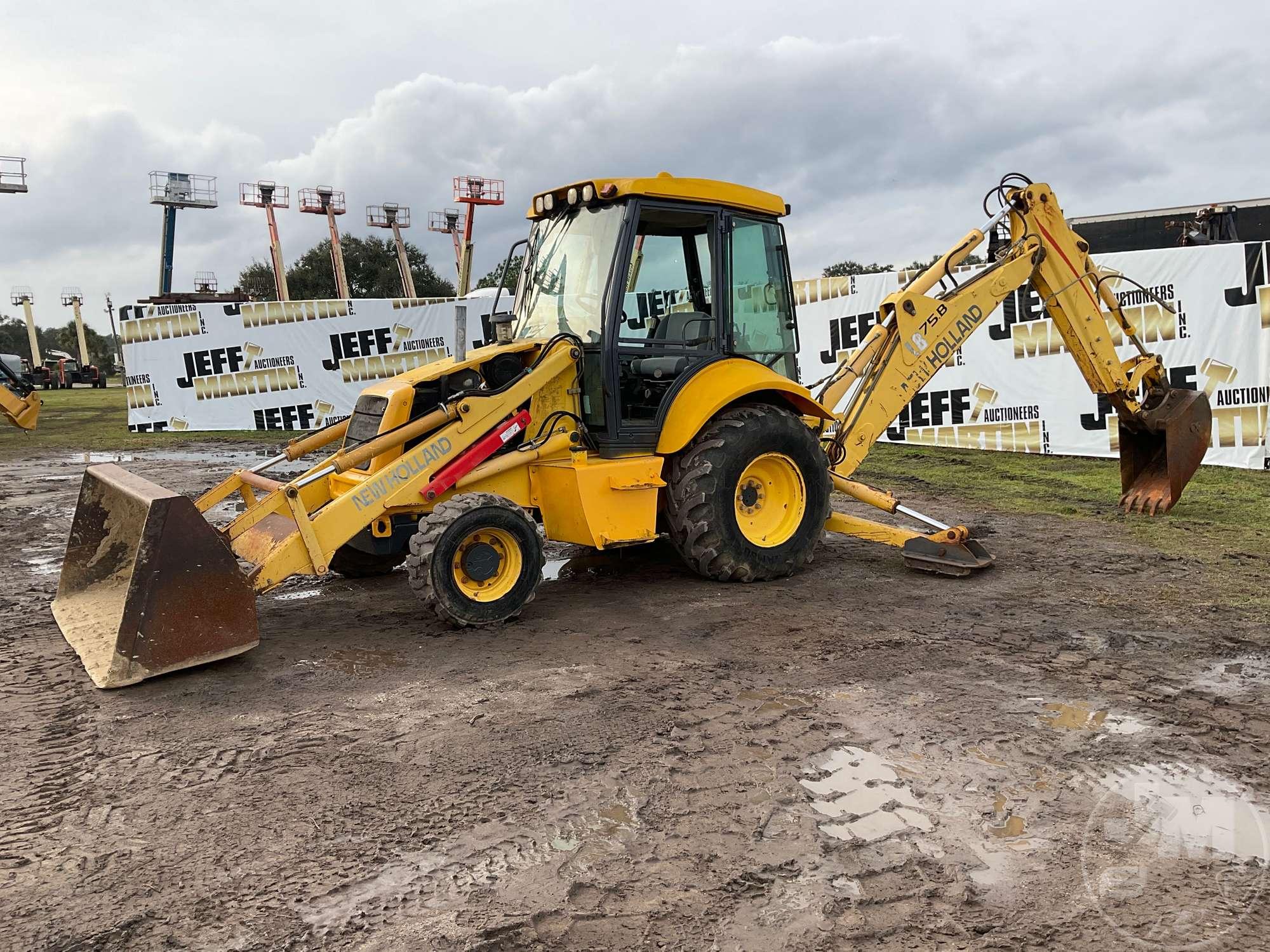 2005 NEW HOLLAND LB75B 4X4 LOADER BACKHOE SN: 031053369