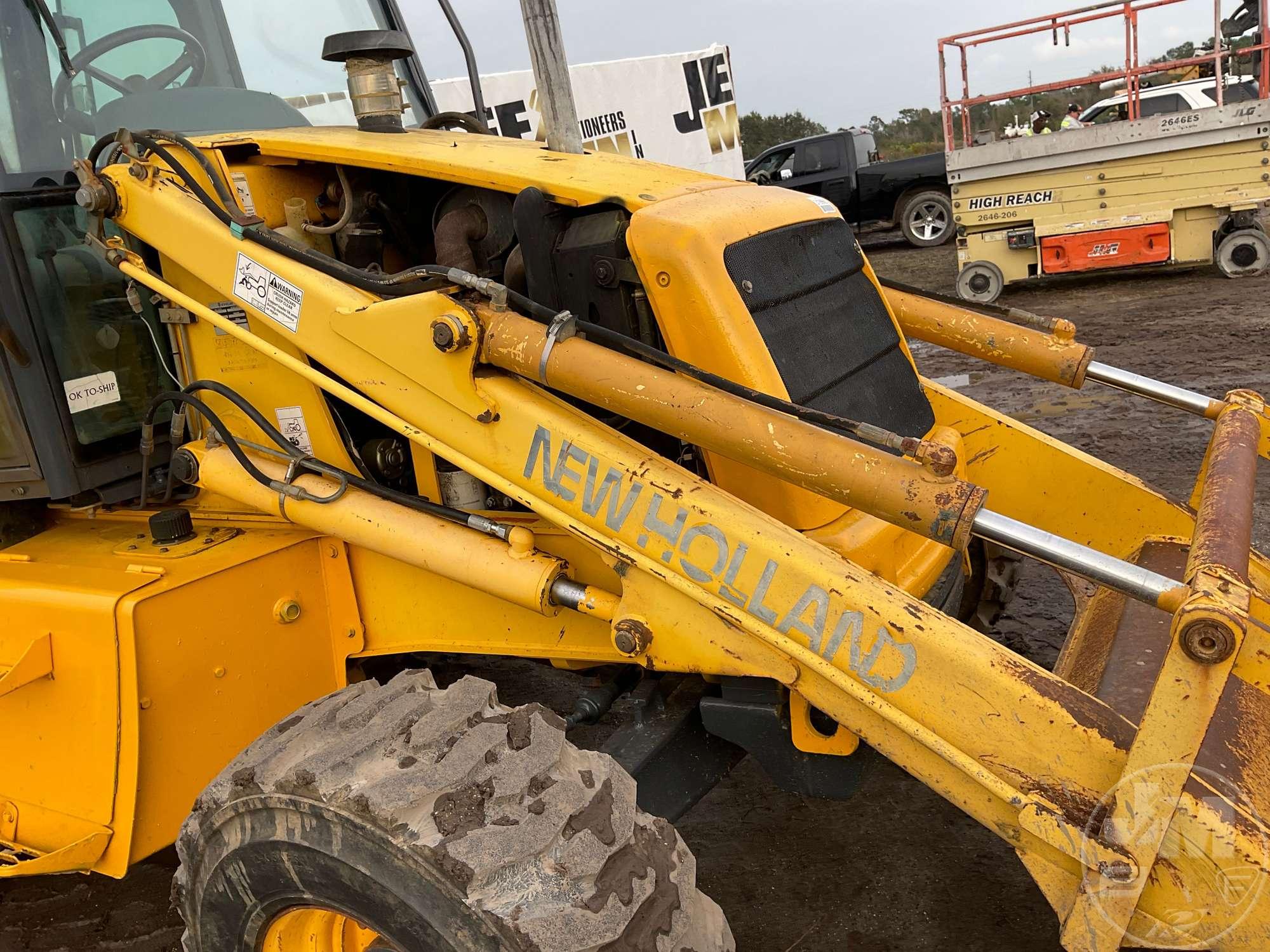 2005 NEW HOLLAND LB75B 4X4 LOADER BACKHOE SN: 031053369