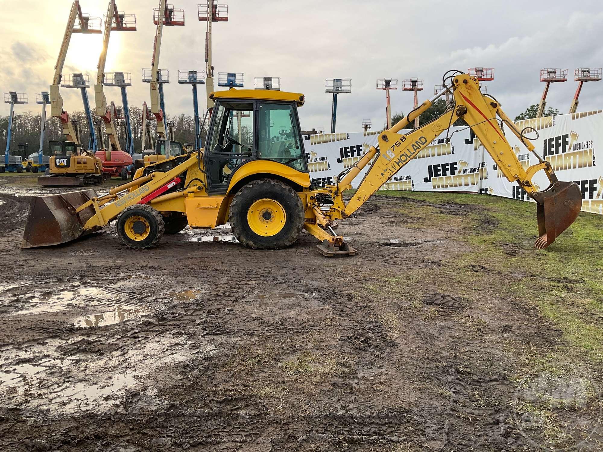 2005 NEW HOLLAND LB75B 4X4 LOADER BACKHOE SN: 031053369