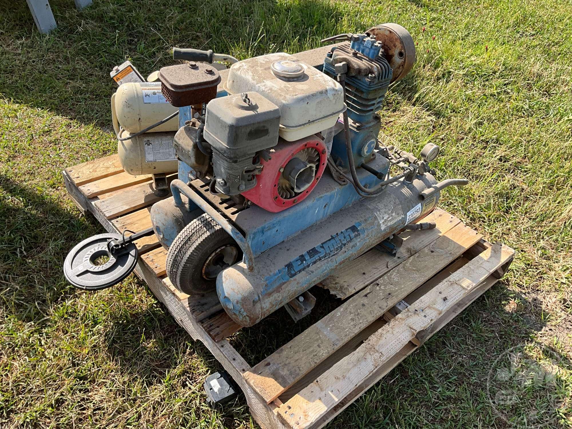 (2) AIRCOMPRESSORS, ELECTRIC INGERSOLLRAND W/ 125 MAX PSI, E.L. SMITH