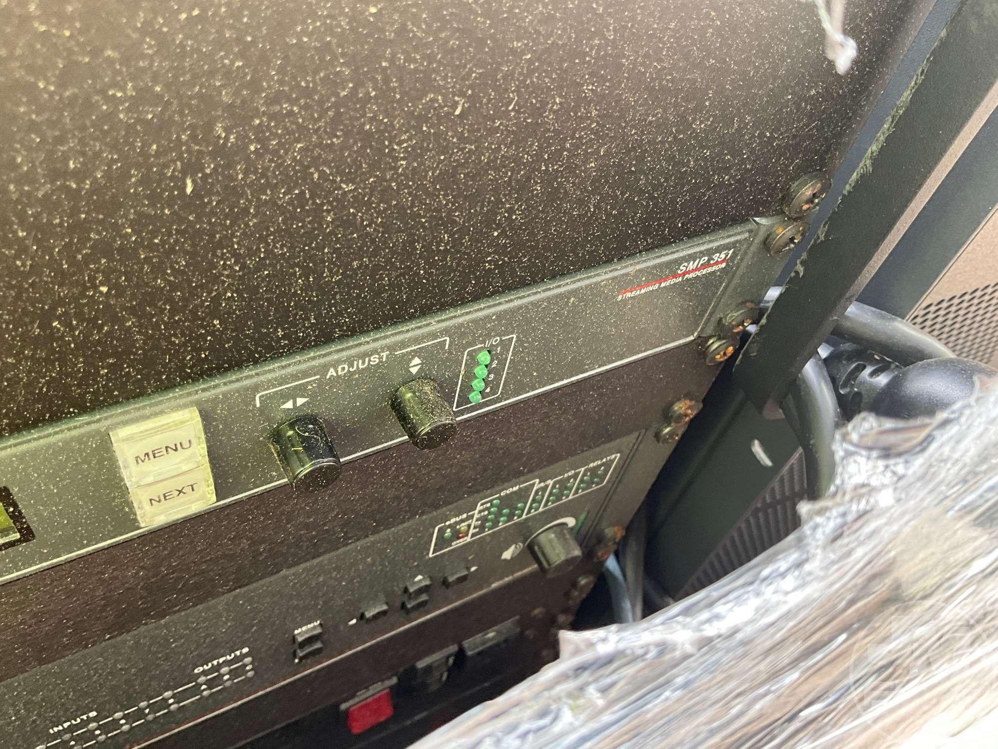 1 CRATE OF ARIOUS ELECTRONIC EQUIPMENT, EXTRON DIGTAL MATRIX SWITCHER,