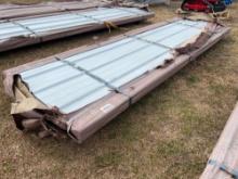 (UNUSED/NEW) STRUCTURAL STEEL, QTY (100) SHEETS GALVALUME STEEL SIDING ROOFING