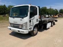 2019 ISUZU NRR SINGLE AXLE ROLLBACK TRUCK VIN: JALE5W165K7304253