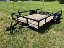 2024 TRIPLE CROWN TRAILERS DU6X12G UTILITY TRAILER 6'6"X12' VIN: 1XNDU1219R2034402