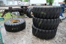 Loader Tires with Rims